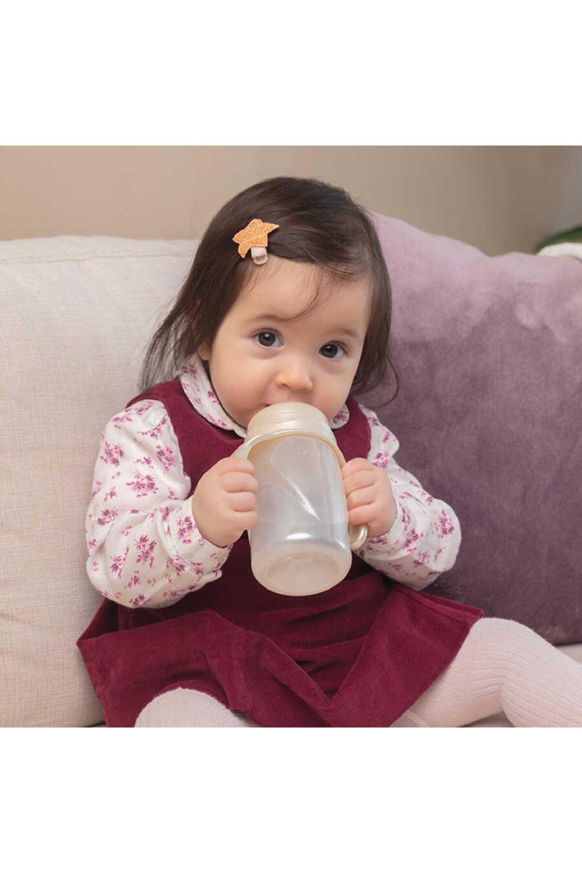 Mamajoo Kulplu Eğitici Bardak 160ml & Silver Biberon 250ml / Pearl fotoğrafı 5 (önizleme)