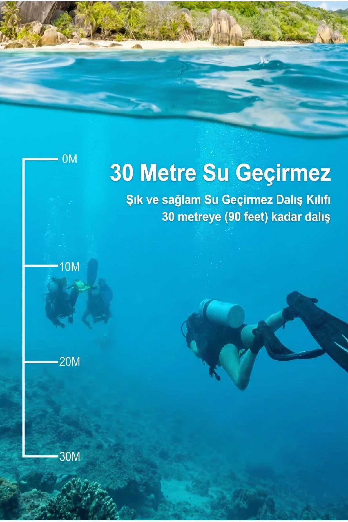 4K Ultra HD Su Geçirmez Aksiyon Kamerası - 1080P 30FPS Wi-Fi Destekli Kask ve Bisiklet Kamerası