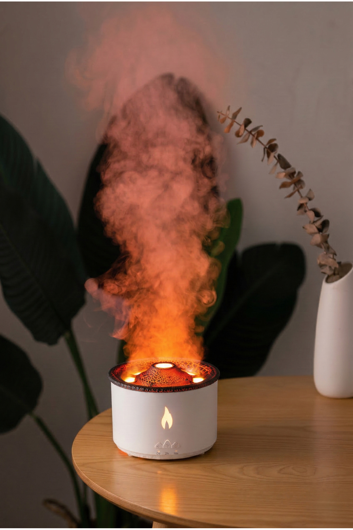 500ml Uzaktan Kumandalı Hava Nemlendirici - Renkli LED Işıklı Aroma Difüzörü ve Buhar Makinesi