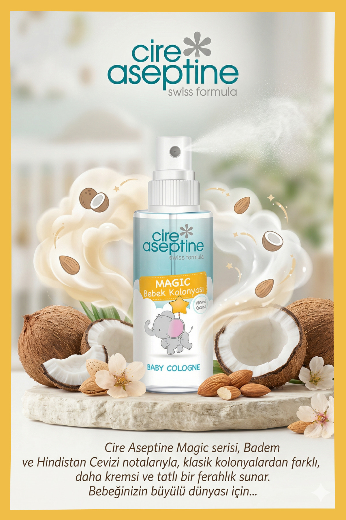 Cire Aseptine Bebek Kolonyası Magic 150 ml fotoğrafı 2 (önizleme)