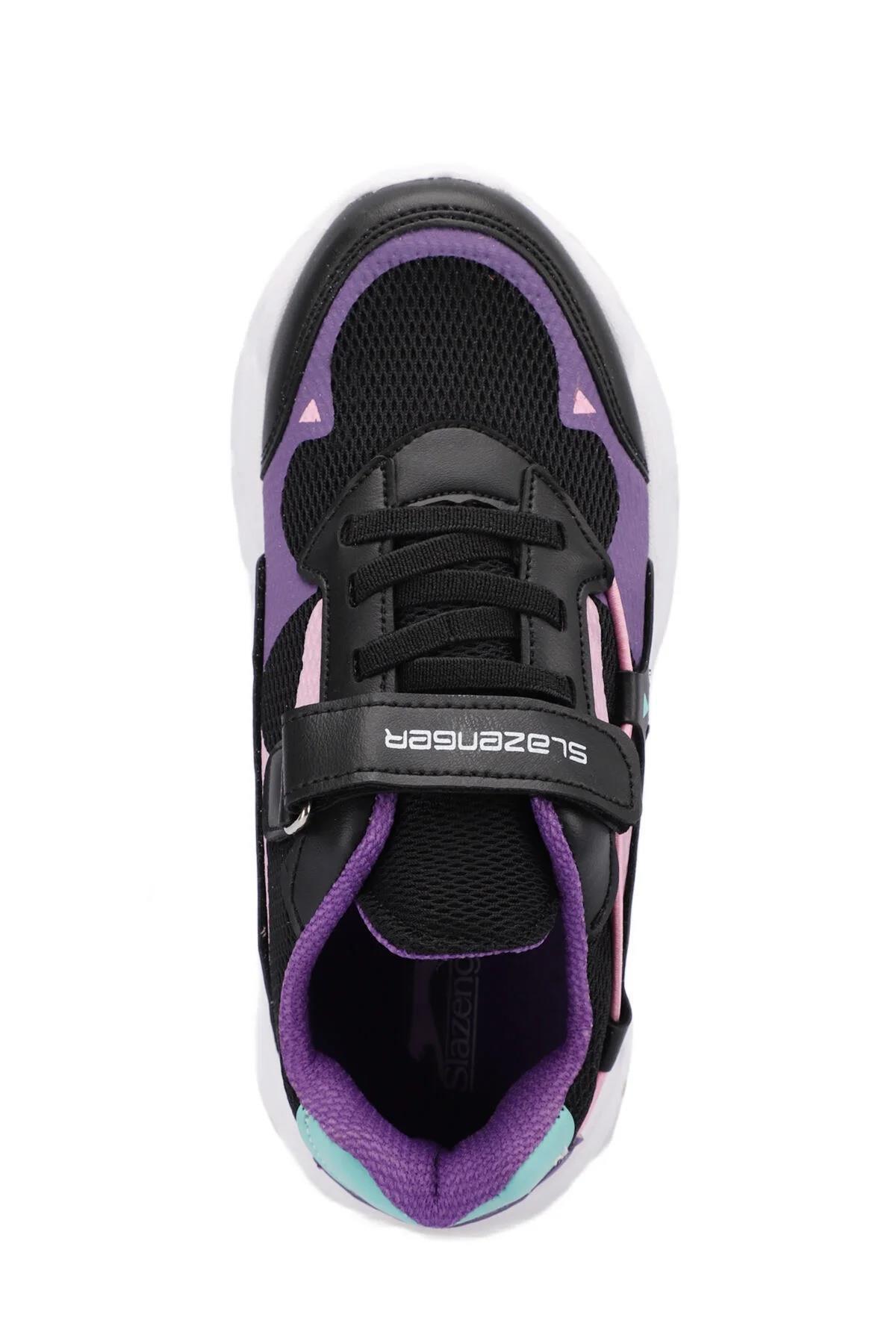 Slazenger SA13LF020-561 KEKOA F Siyah-Mor Çocuk Spor Ayakkabı