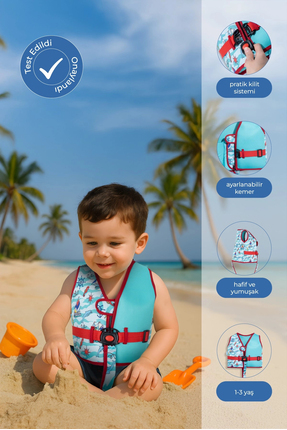 Babyjem Çocuk Yüzme Yeleği 855 Yeşil