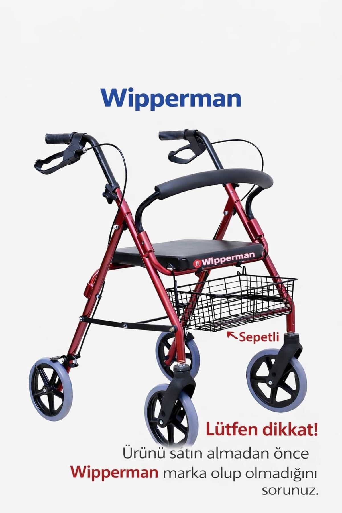 Tekerlekli Yürüteç Walker Ekonomik Rollator Hasta Yaşlı Yürüteci