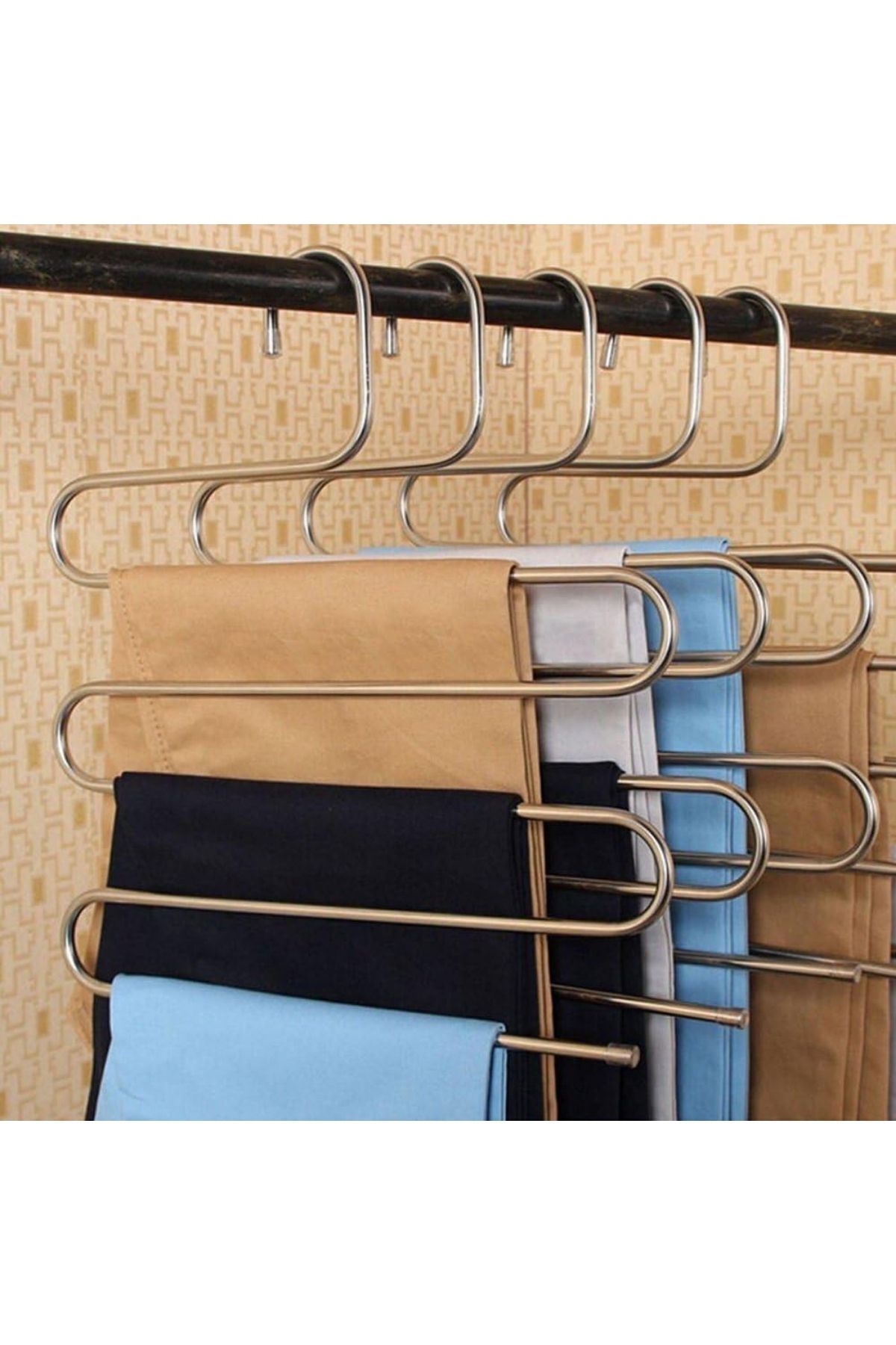 2 Metal Pants Scarf Hanger 5 Layers 2 Hangers