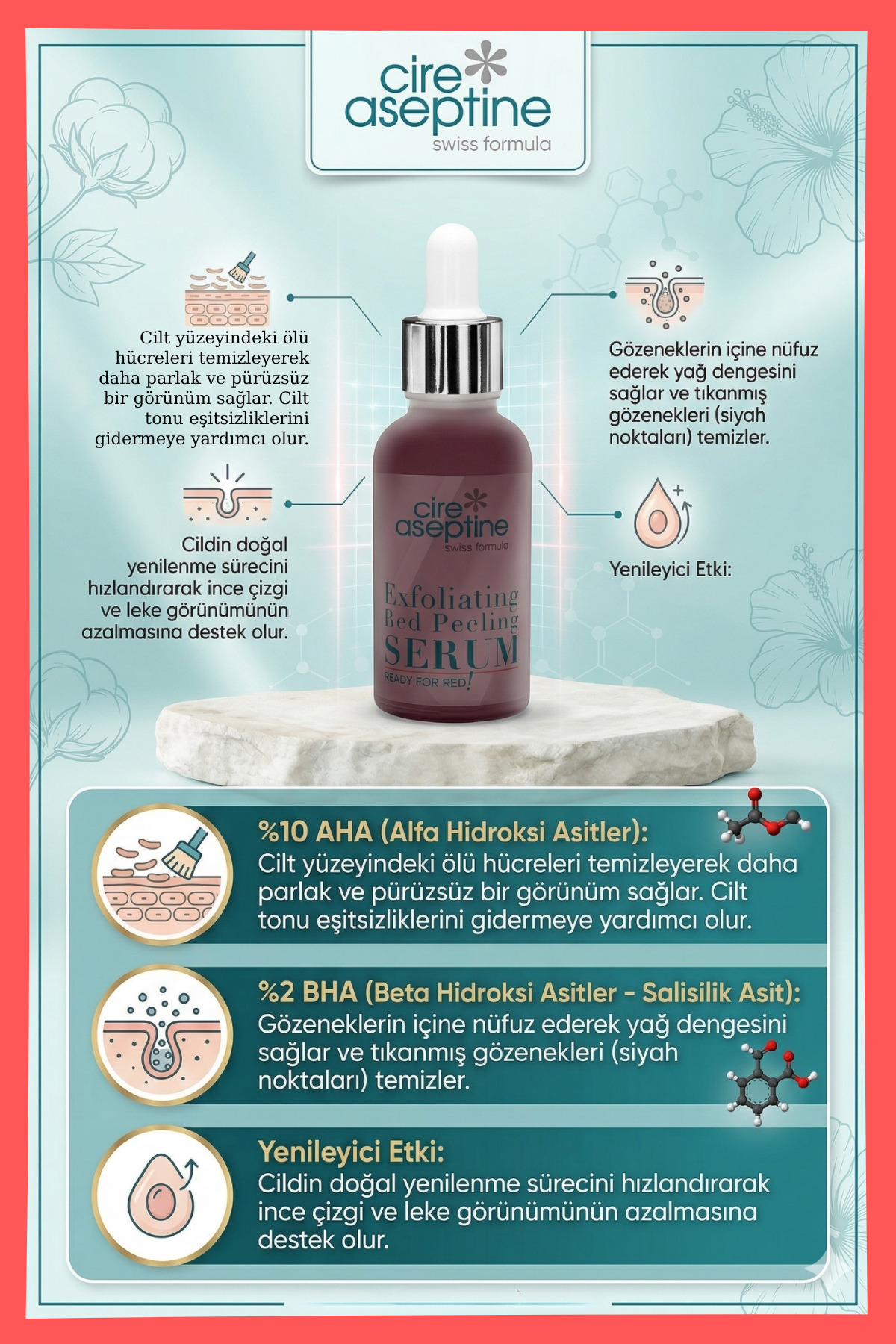 Exfoliating Red Peeling Yüz Serumu 30 ml - READY For RED ! — PR00854 — تصویر 4 از 5