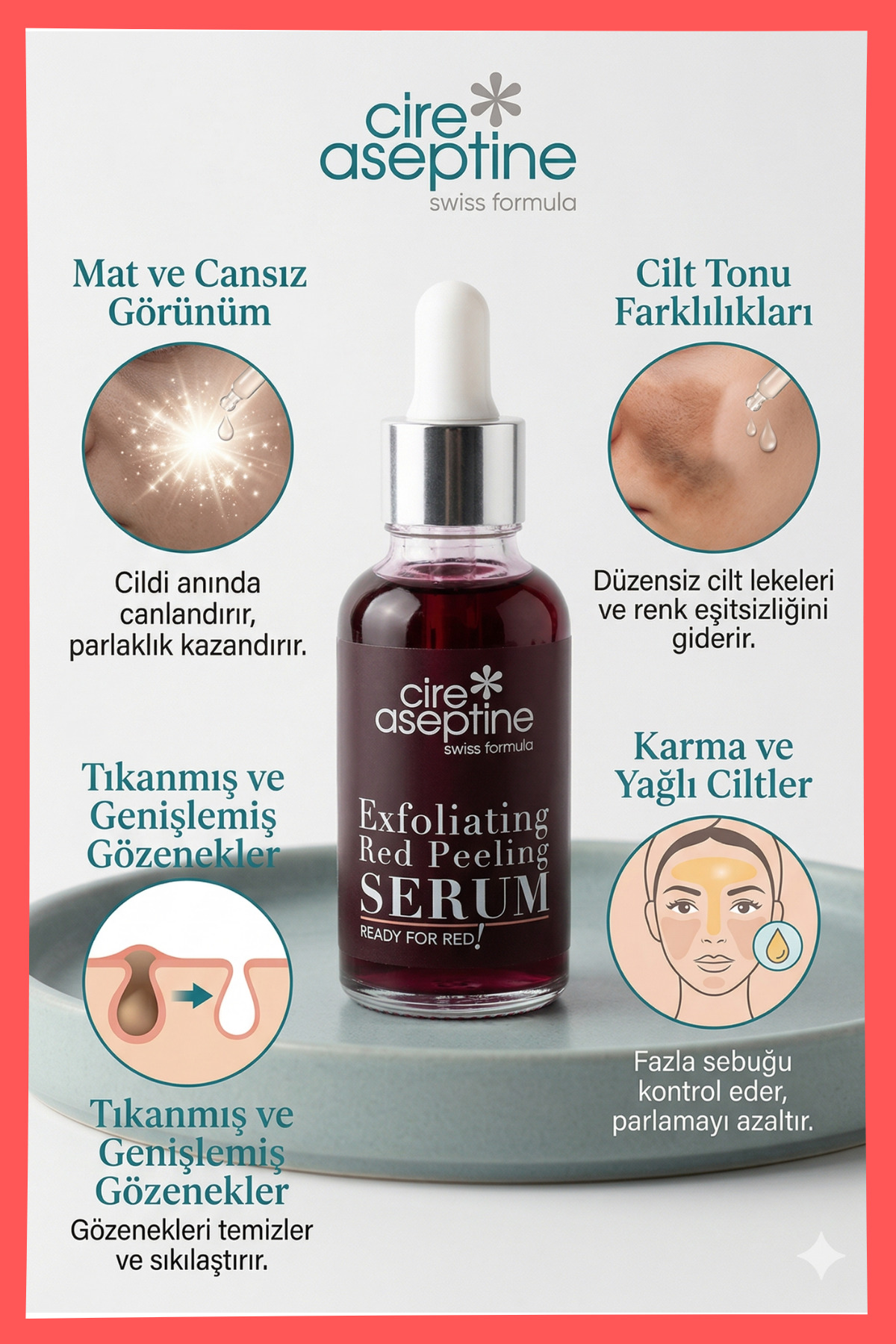 Exfoliating Red Peeling Yüz Serumu 30 ml - READY For RED ! — PR00854 — تصویر 5 از 5