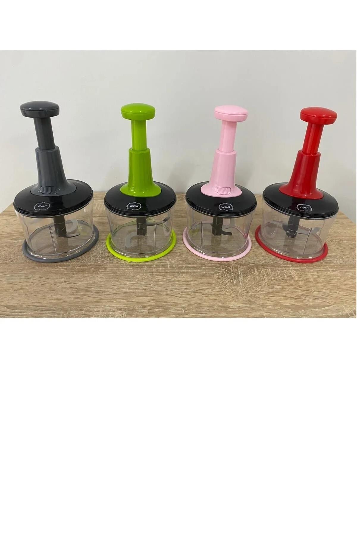 3-Blade Mixed Color Manual Chopper Push Hand Rondo ( Original Product )Hand Blender And Rondo