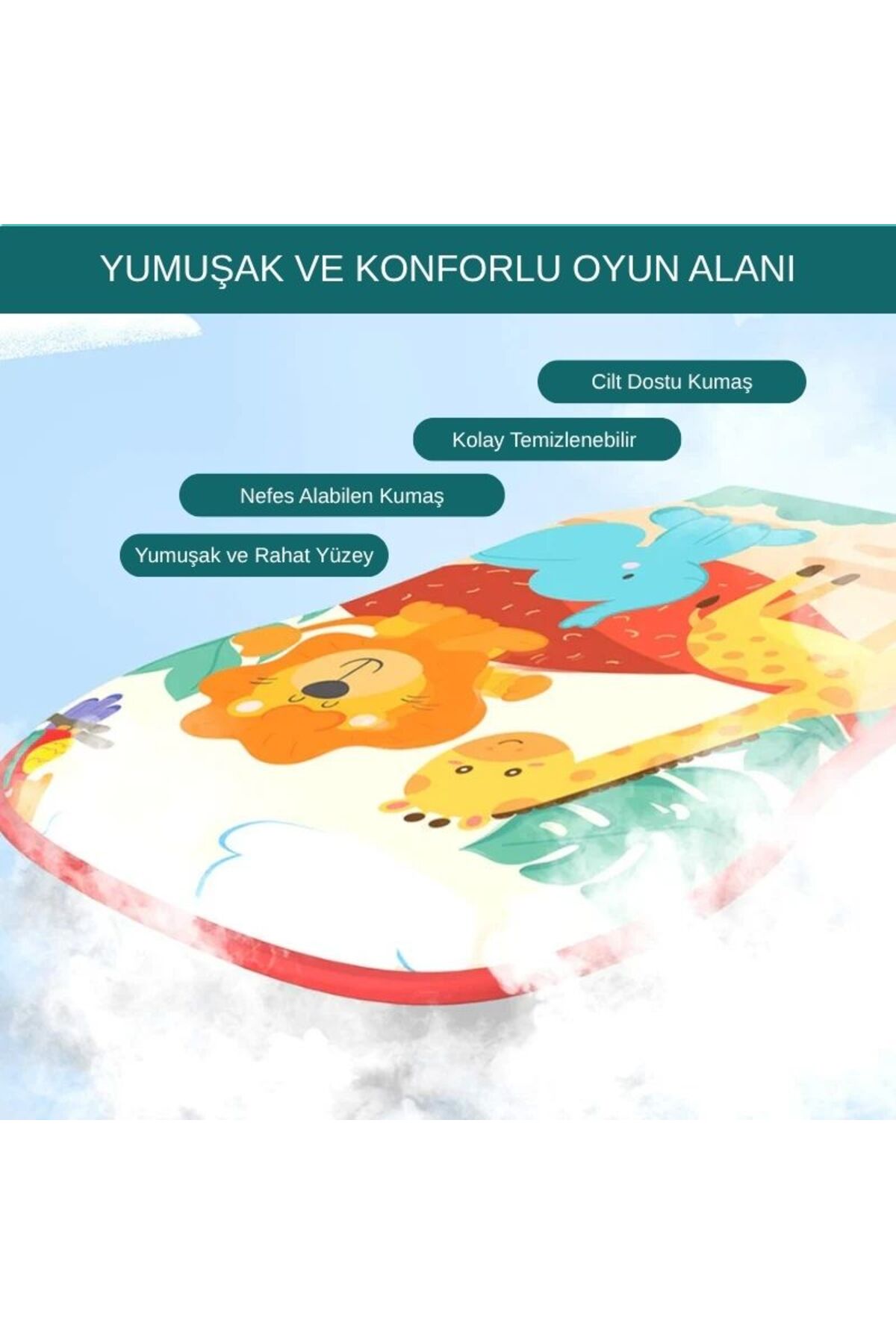 Generic Müzikli Piyanolu Oyun Halısı – Askılı Oyuncaklı Bebek Oyun Matı (3+ Ay) fotoğrafı 5 (önizleme)