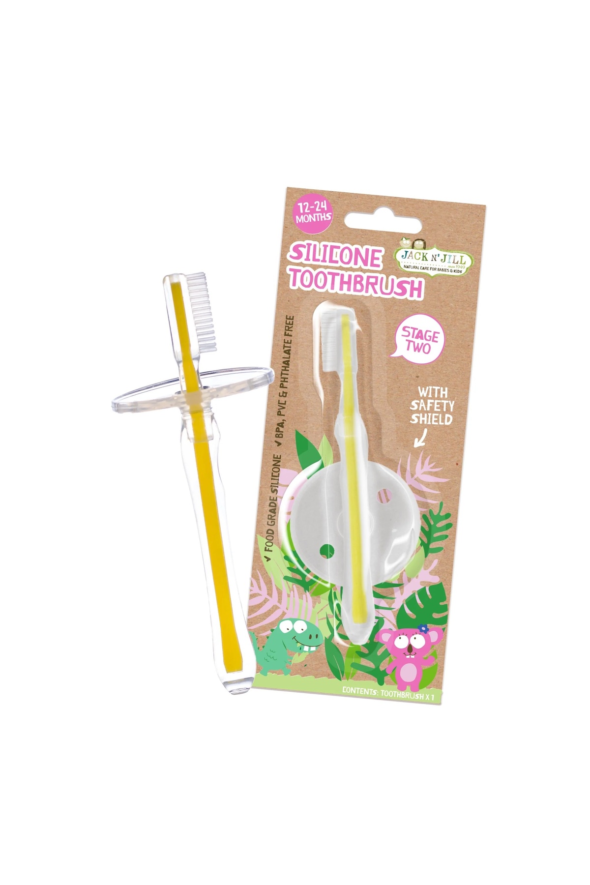 Jack N'Jill Jack N Jill Silikon Diş Fırçası (12-24 AY) fotoğrafı 2 (önizleme)