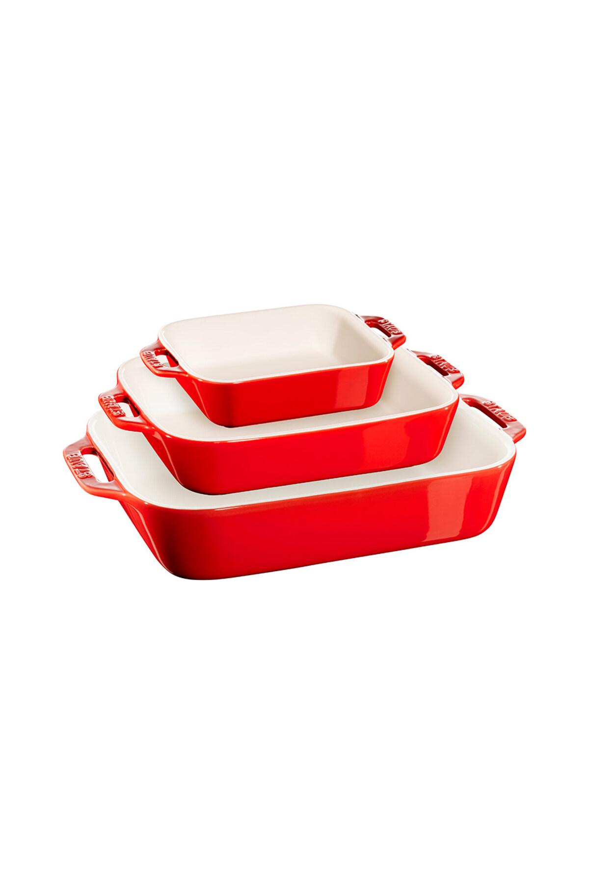 STAUB Seramik Fırın Kabı Seti 3'lü Kiraz