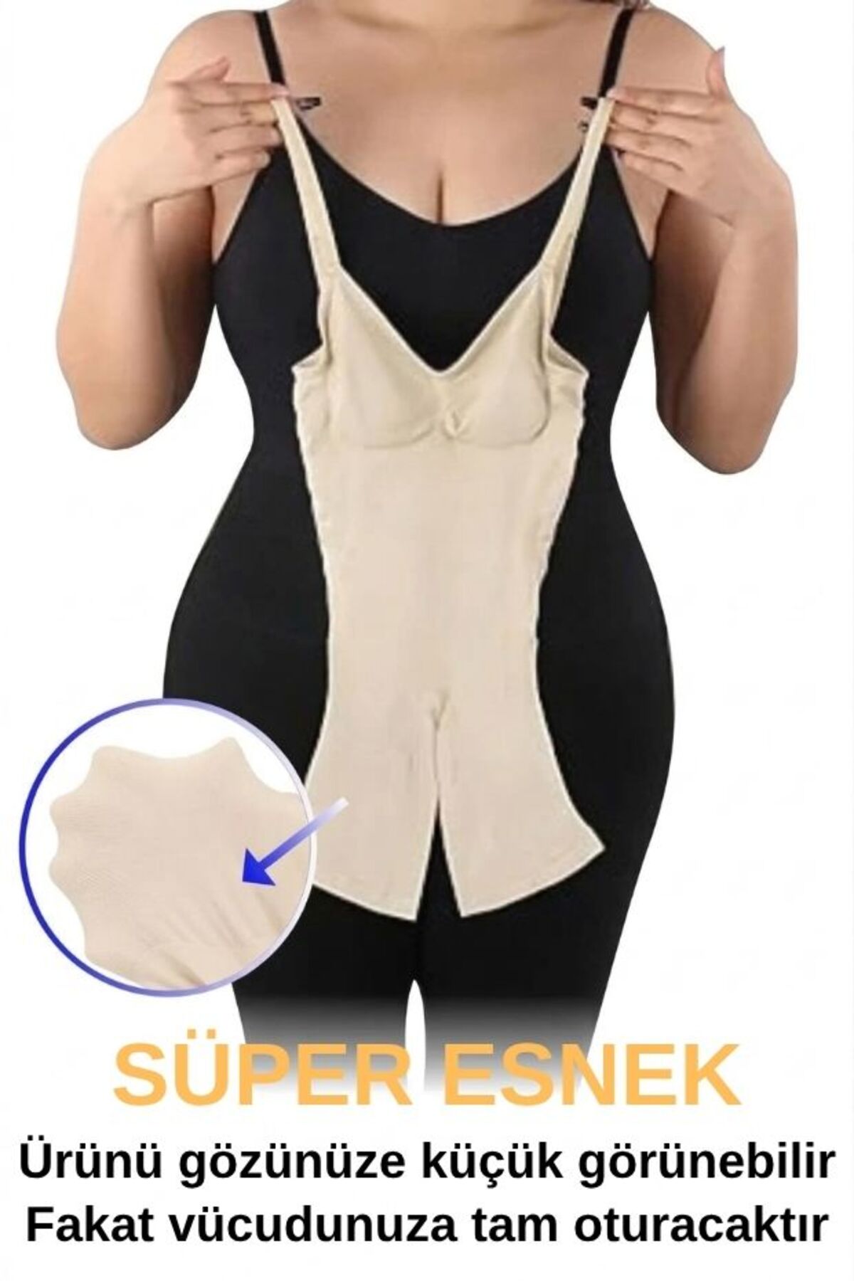 Sweet Sauna Kadın Boydan Korse Göbek,Basen,Göğüs,Kalça Için Tüm Vücut Sıkılaştırıcı Tam Boy Toparlayıcı Korse fotoğrafı 3 (önizleme)
