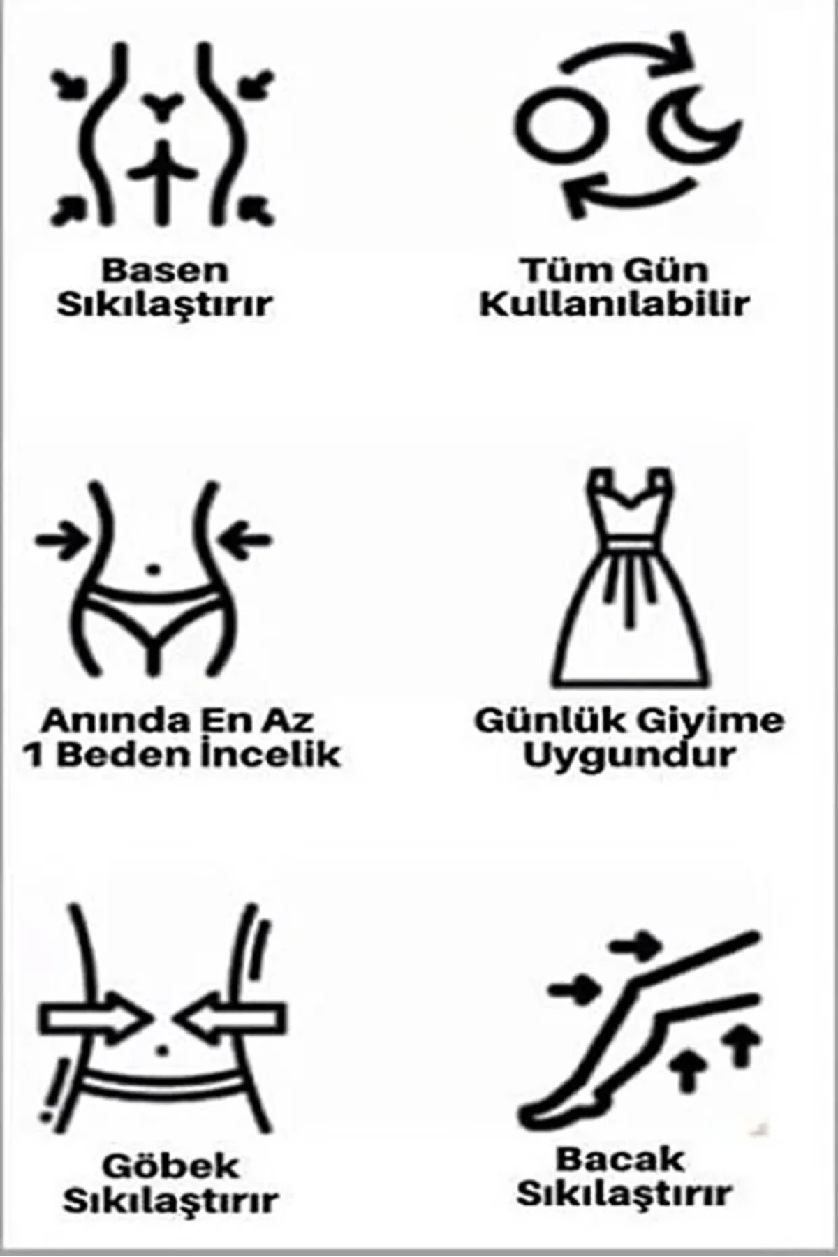 SWEETKORSE Kadın Boydan Korse Göbek,Basen,Göğüs,Kalça Için Tüm Vücut Sıkılaştırıcı Tam Boy Toparlayıcı Korse görsel 7