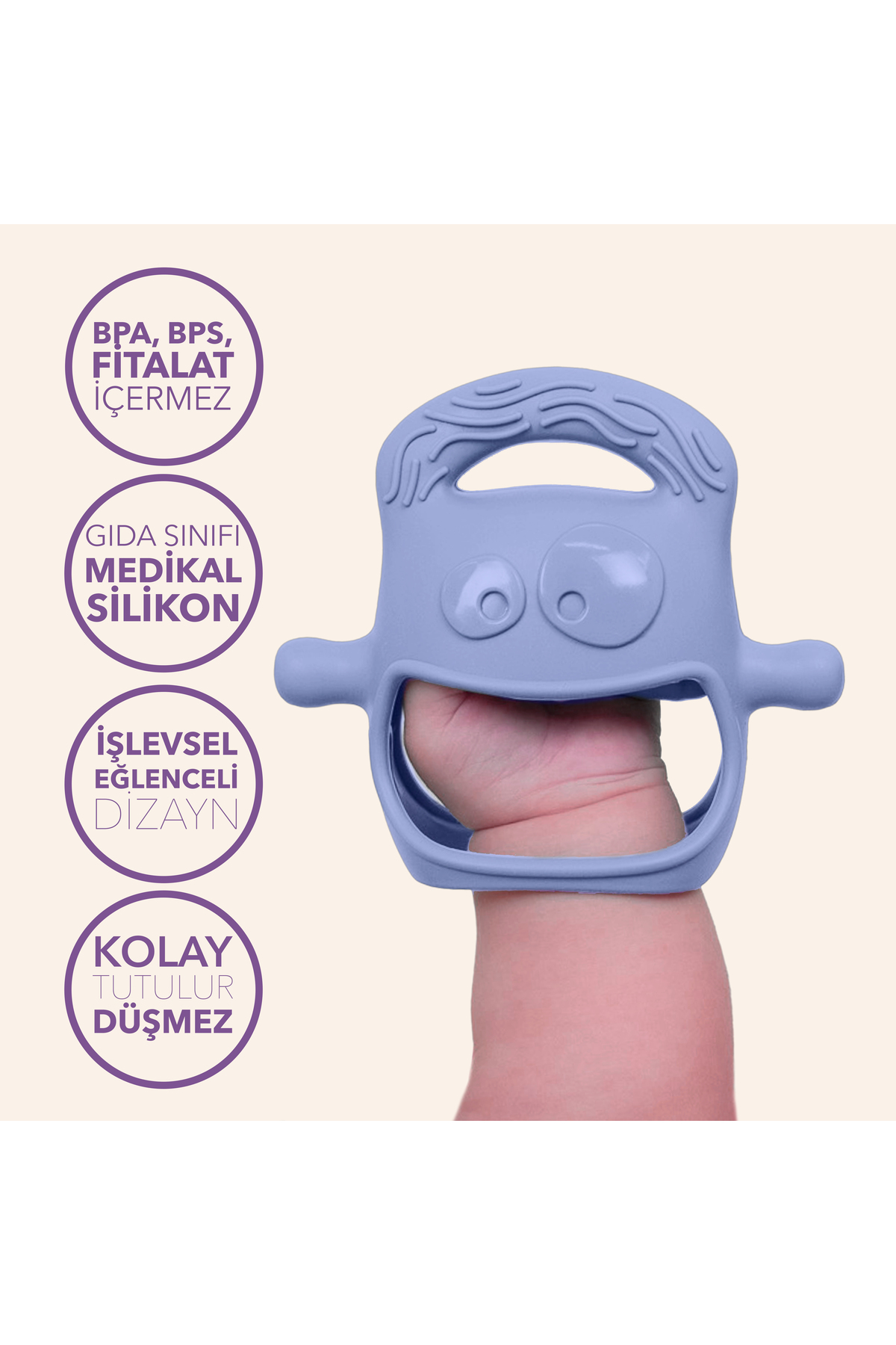 Mochi - Diş Kaşıyıcı Lila fotoğrafı 4 (önizleme)