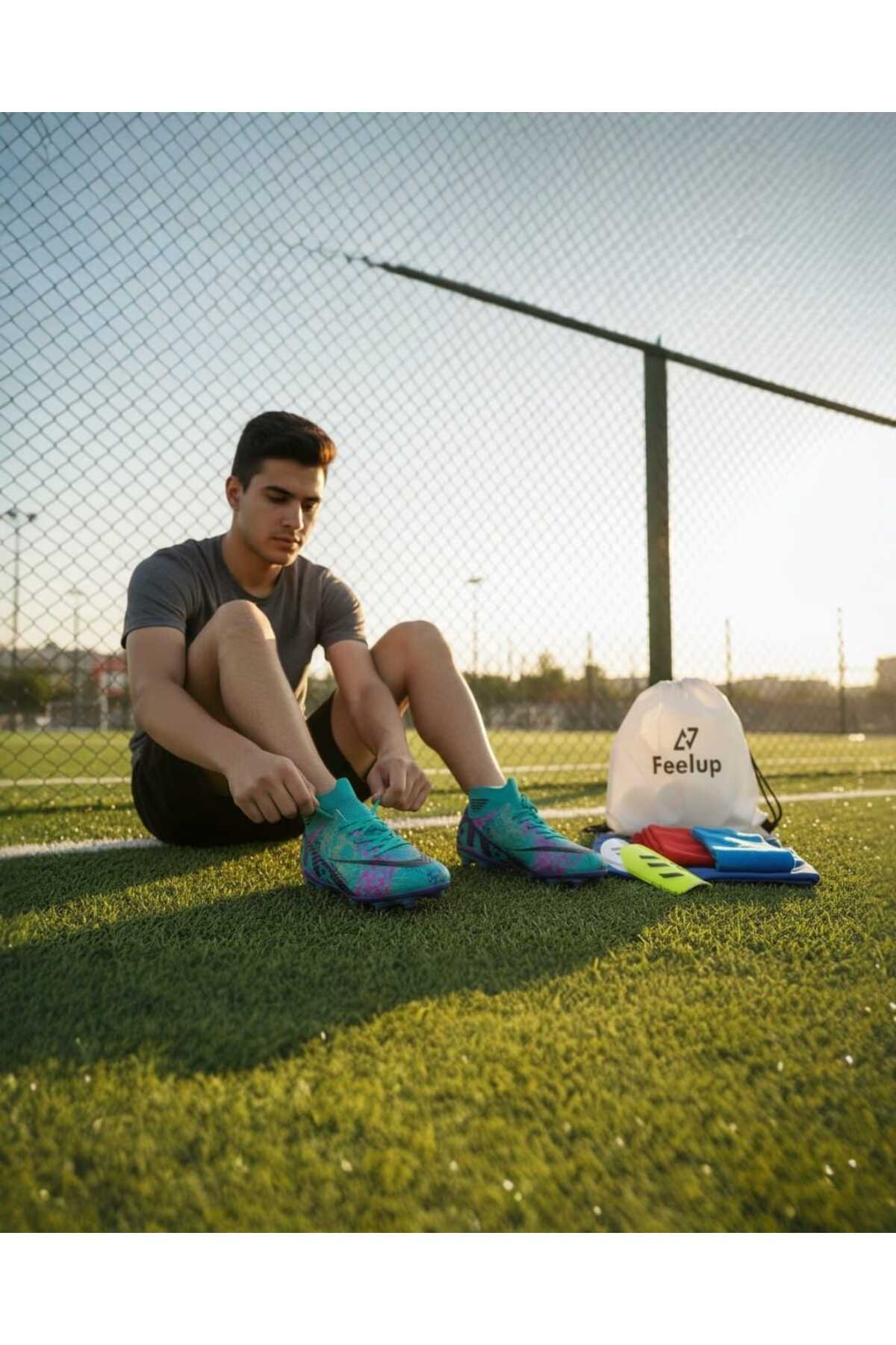 football Laliga Pro Krampon 3'lü Set+Çanta+Çorap+Tekmelik görsel 6