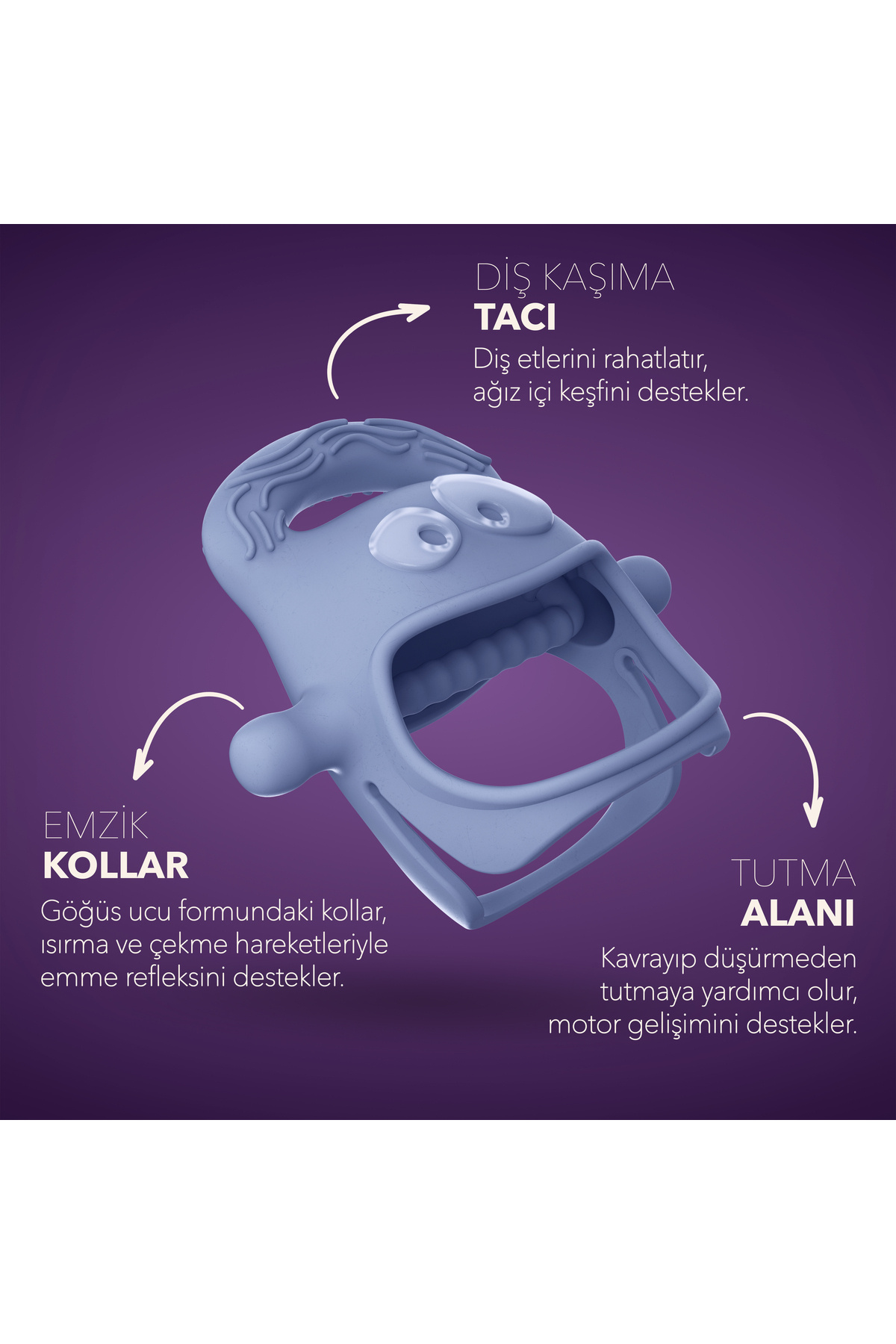 Mochi Diş Kaşıyıcı Somon fotoğrafı 3 (önizleme)