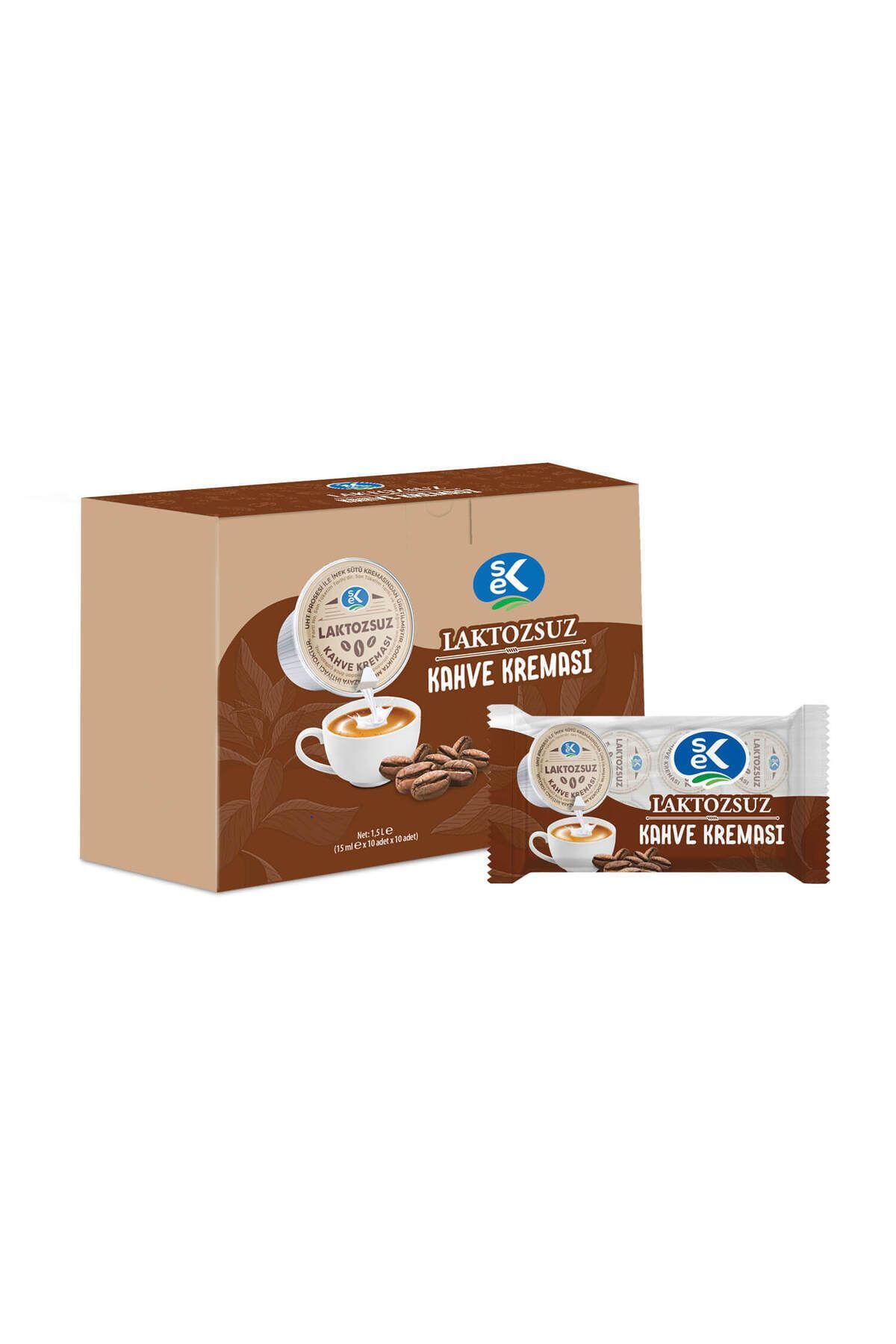Sek Laktozsuz Kahve Kreması 15 ml x 10 Adet x 2 Paket - Fiyatı