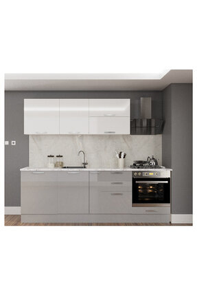 Fly 260CM GRİ BEYAZ HIGH GLOSS ANK.MUTFAK D.