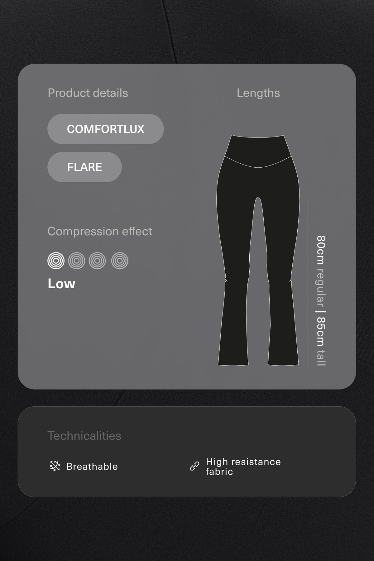 Oysho Comfortlux 80 cm flare hamile pantolon fotoğrafı 3 (önizleme)