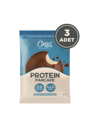 Clean Powders Protein Pancake 55 Gr 3 Adet - Kurabiye Kreması