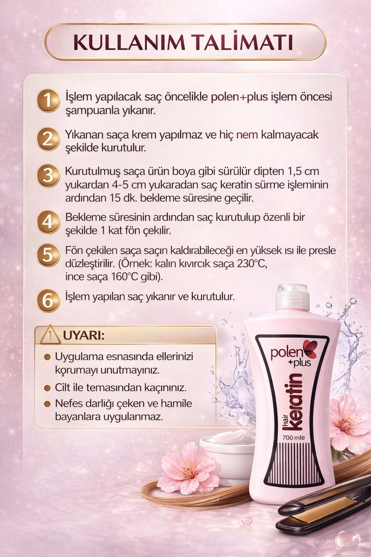 Brezilya Fönü Keratini 700 ml — 1904 — تصویر 3 از 3