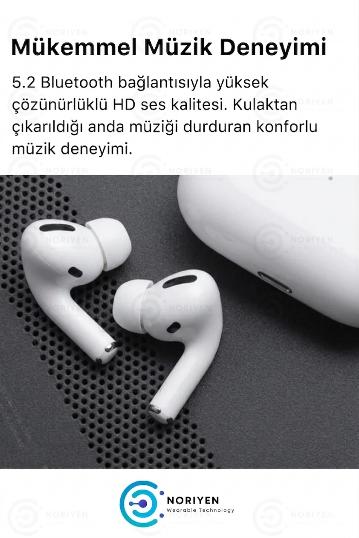 Premium Serisi White 2 Model IOS Android Uyumlu Aktif Gürültü Engelleme Kablosuz Bluetooth Kulaklık