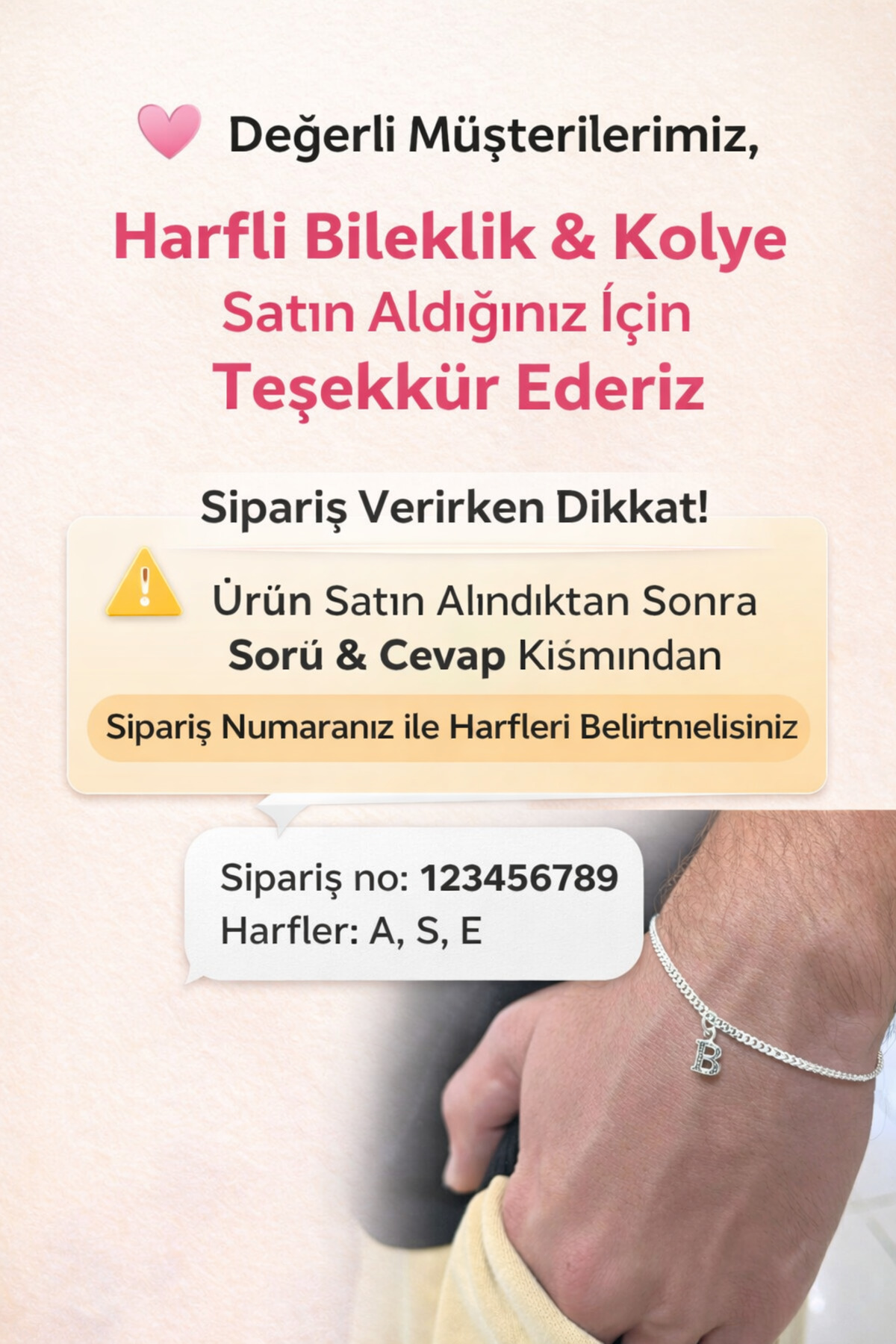 NFS GÜMÜŞÇÜLÜK 925 Ayar Gümüş Özel Oynar Harfli Unisex Bileklik