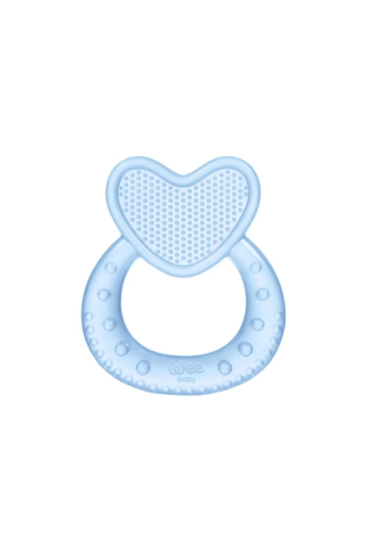 Heart Silicone Teether - BLUE