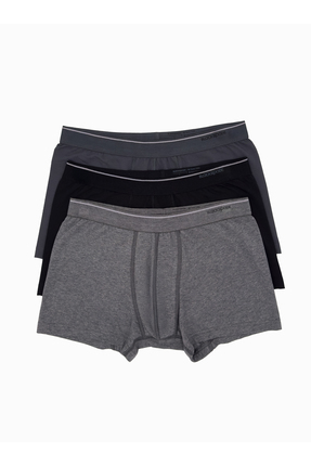 Blackspade Erkek Boxer 3'lü Paket Tender Cotton 9670 - Siyah Antra Melanj Ant...