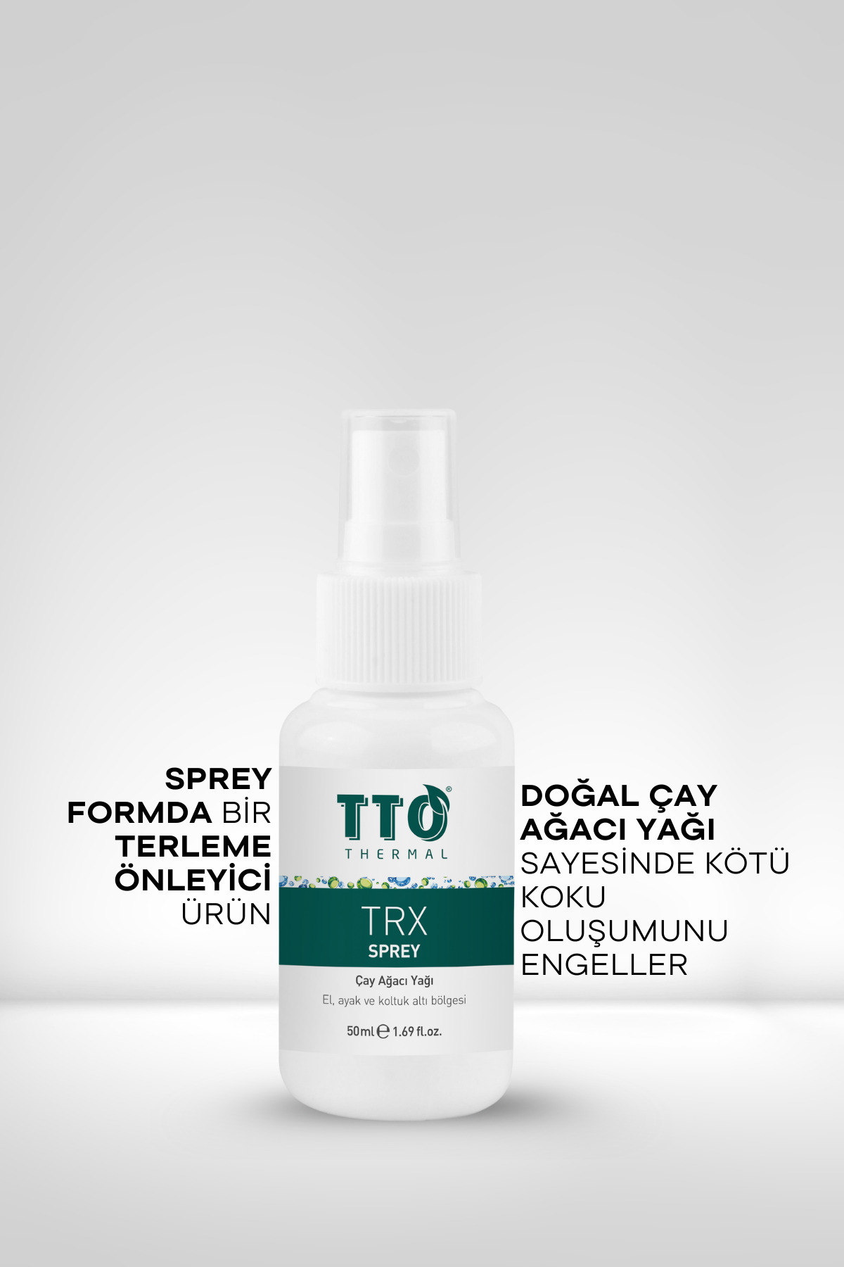 Terleme Önleyici Sprey Koku Karşıtı 50 ml Çay Ağacı Yağı TRX El Ayak Koltuk Altı — 86801450817791 — تصویر 5 از 6