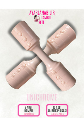 Unichrome Kadınlar için Ayarlanabilir El Dambıl 5 LB Dambıl 2'li Set, 4'ü 1 A...