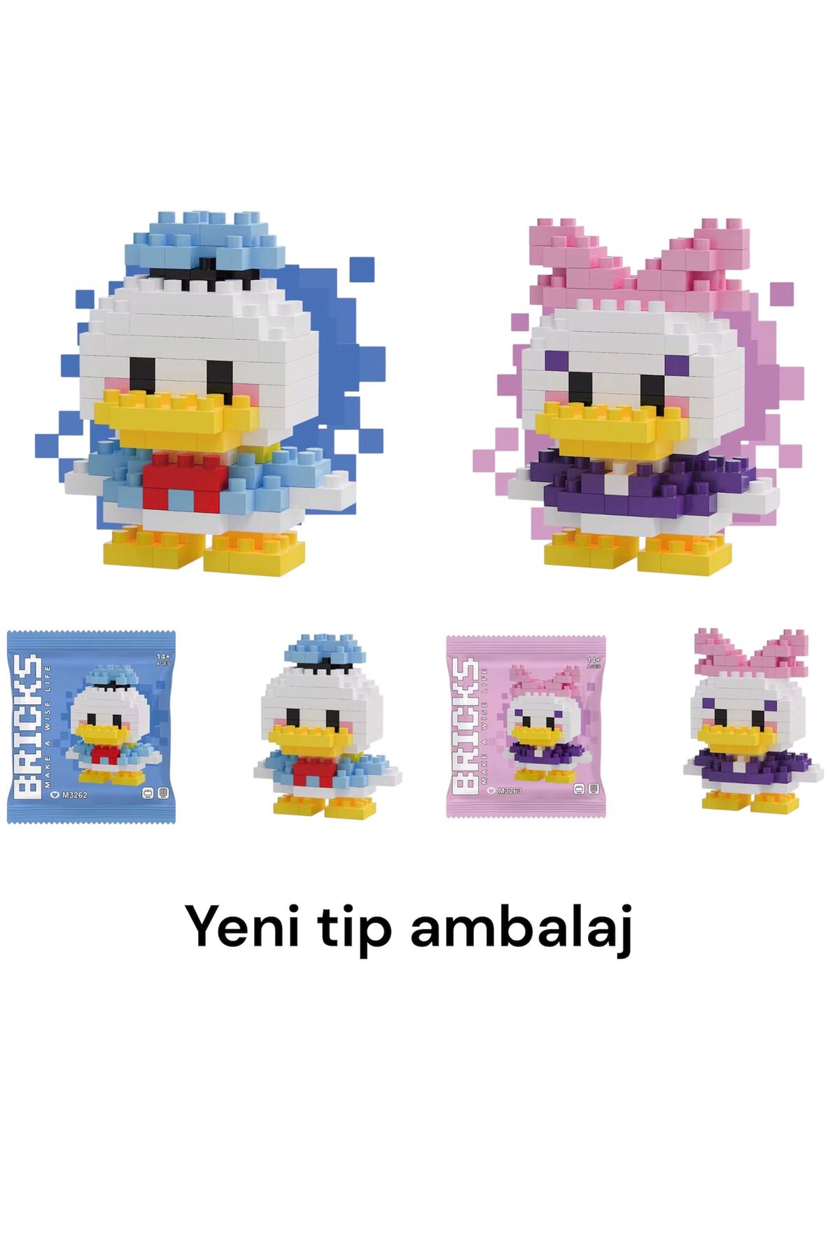Genel Markalar Daisy Duck İkili Set Mini (yan sanayi building block değildir ), fotoğrafı 2 (önizleme)