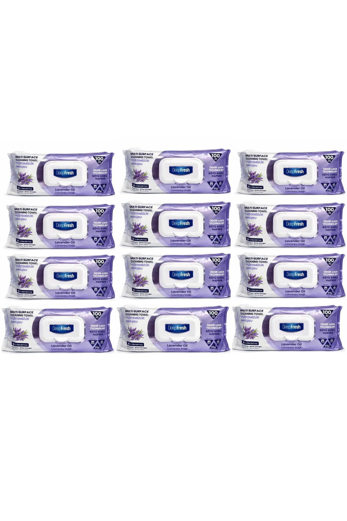 Deep Fresh Υγρά μαντηλάκια πολλαπλών επιφανειών DeepFresh με λεβάντα, μαγειρι...