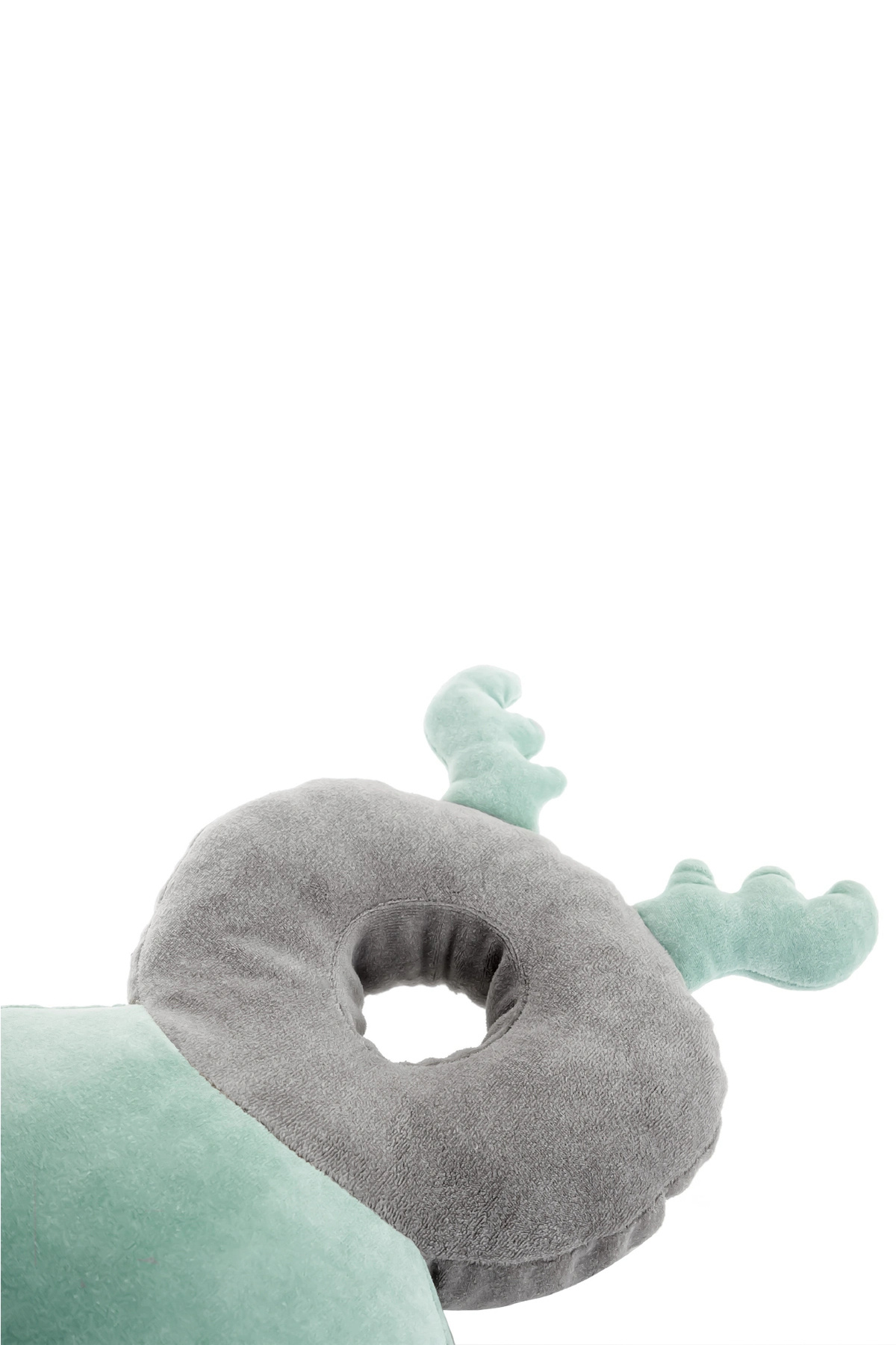 Babyjem Bebek Melek Kanadı Koruma Yastığı Yeşil Kadife fotoğrafı 6 (önizleme)