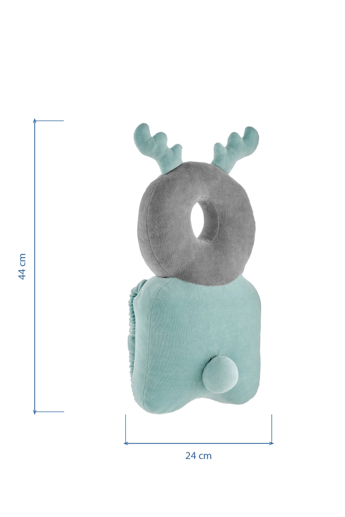 Babyjem Bebek Melek Kanadı Koruma Yastığı Yeşil Kadife fotoğrafı 7 (önizleme)