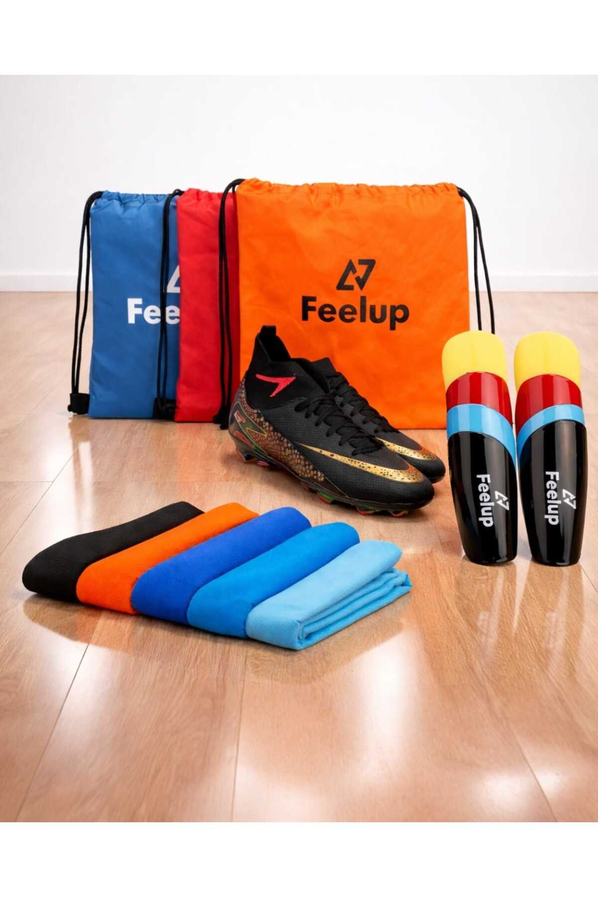 football Unisex Krampon Set (1 adet Çanta, + 1 adet Çorap + 1 adet Tekmelik)