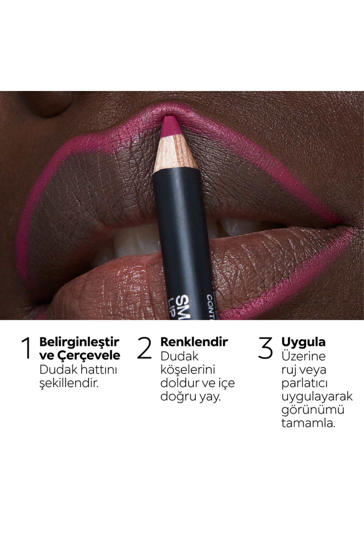LIP PEN - Smart Fusion Lip Pencil - 521 Fuchsia — تصویری KM000000300021B — تصویر 3 از 7