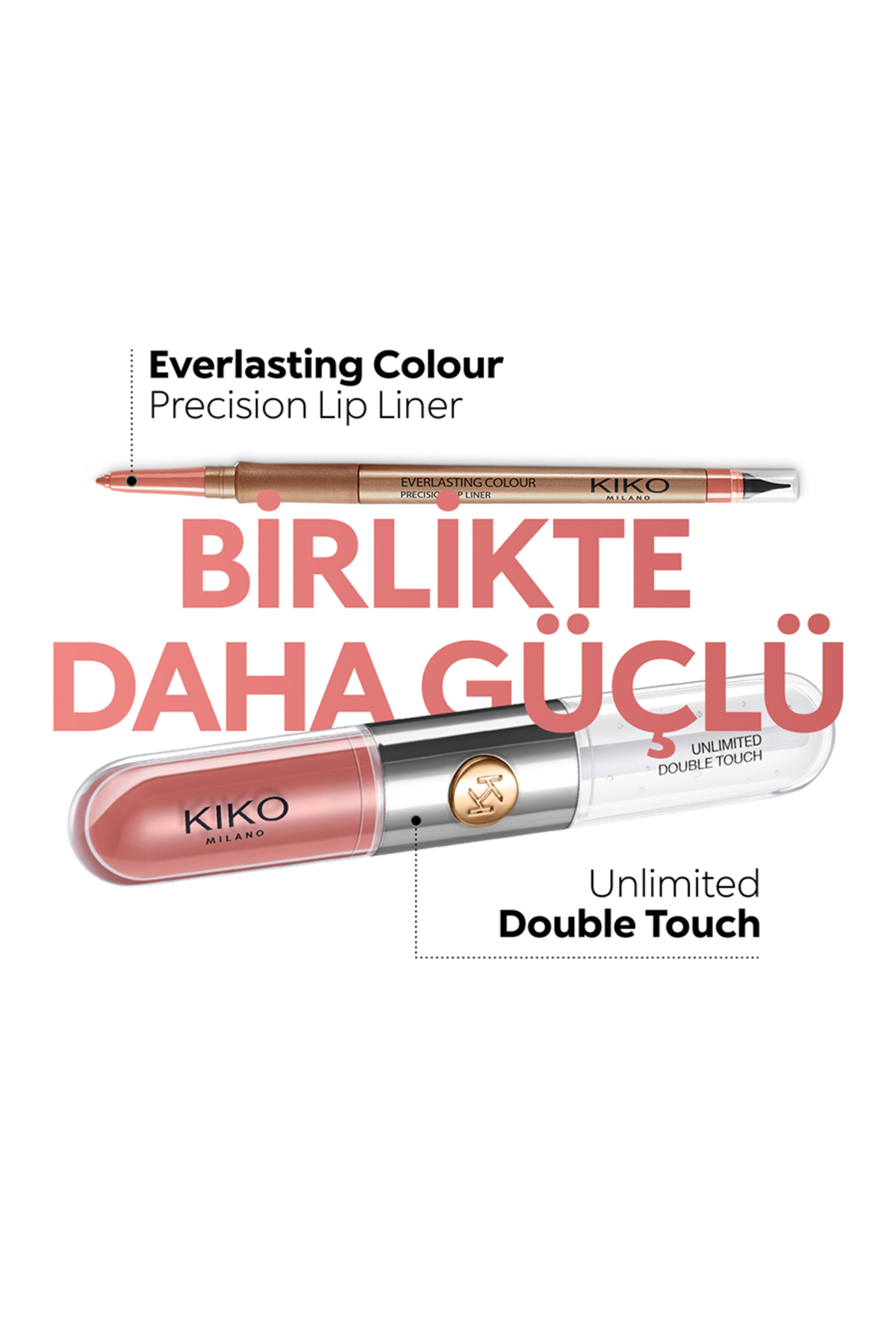 Ruj - Unlımıted Double Touch - 103 Natural Rose - Uzun Süre Kalıcı Parlak / Mat Likit Lipstick — صورتی KM00201023 — تصویر 6 از 8