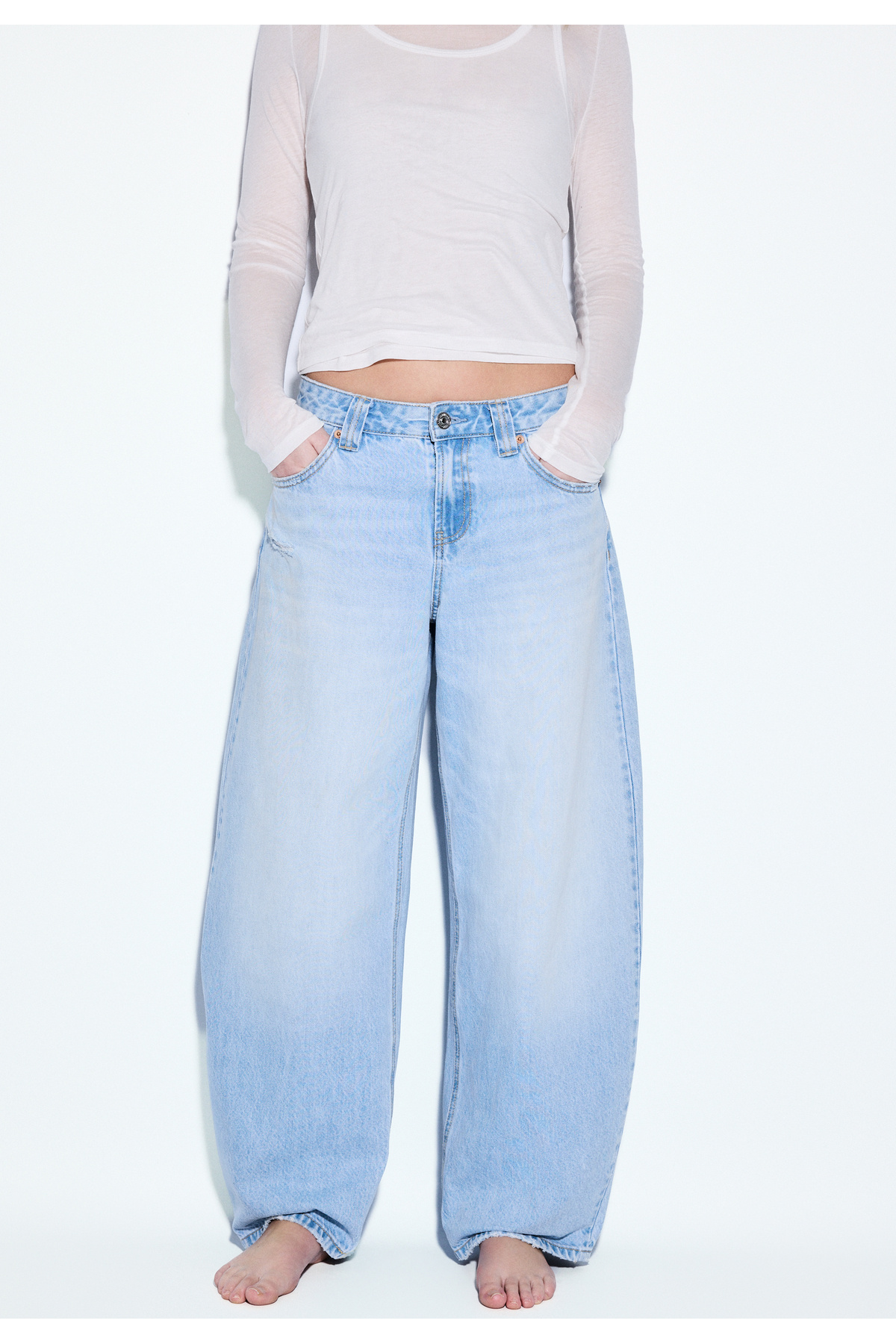 Stradivarius  D80 Barrel Fit Jean - Görsel 3