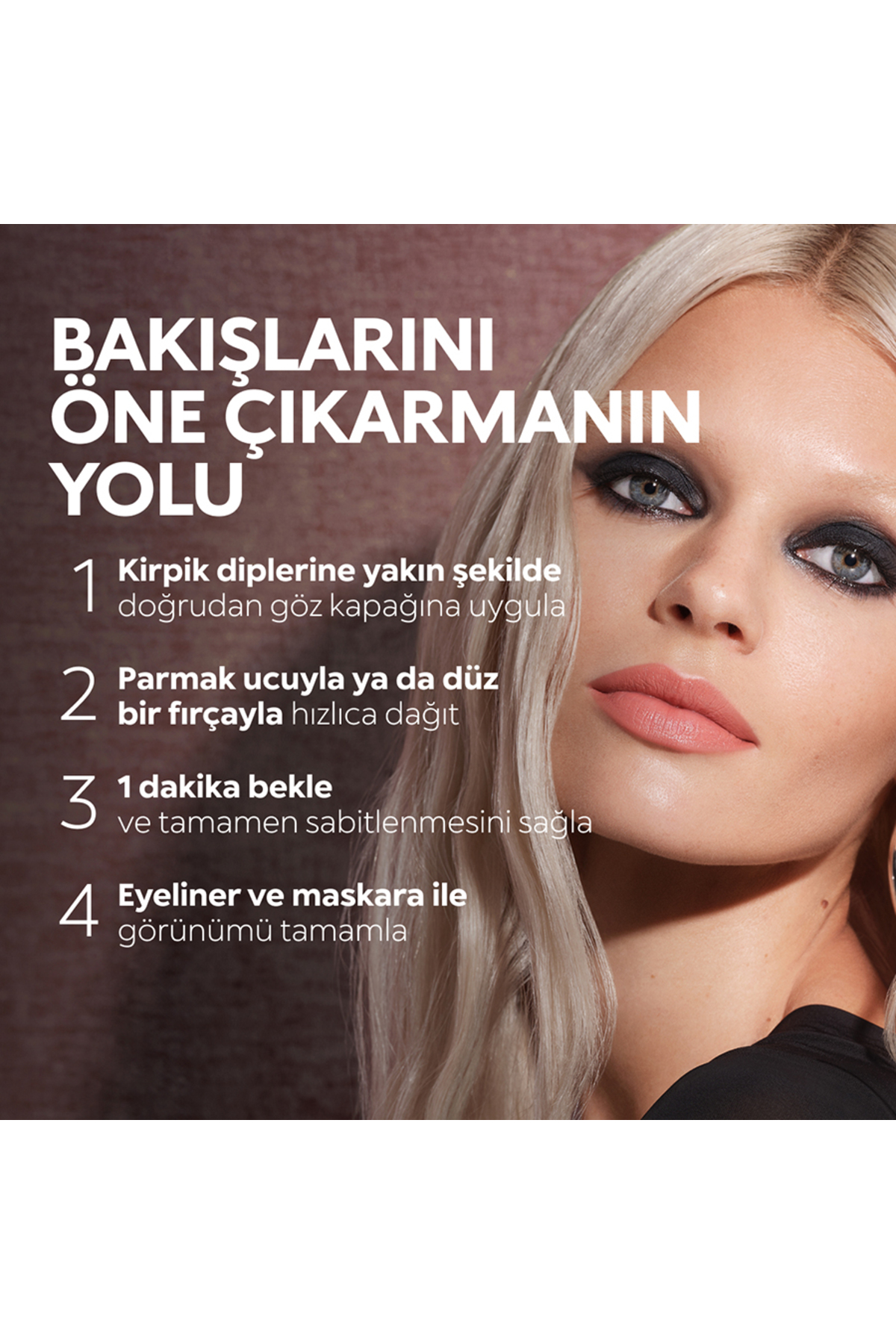 Göz Farı - Long Lasting Eyeshadow Stick  - 22 Anthracite -Kalıcı, Kremsi Kalem Far — خاکستری KM000000378022B — تصویر 5 از 7