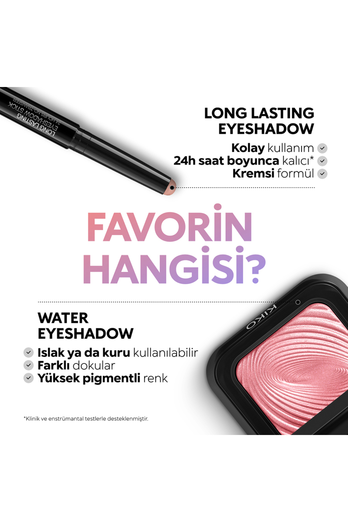 Göz Farı - Long Lasting Eyeshadow Stick  - 22 Anthracite -Kalıcı, Kremsi Kalem Far — خاکستری KM000000378022B — تصویر 6 از 7