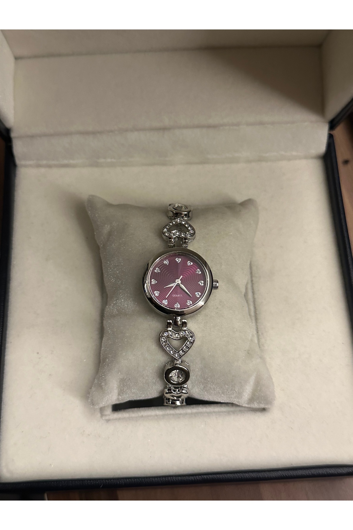 chaoyada  Pinterest Kalp Taş Vintage Saat Hediye Kutusunda - Görsel 2