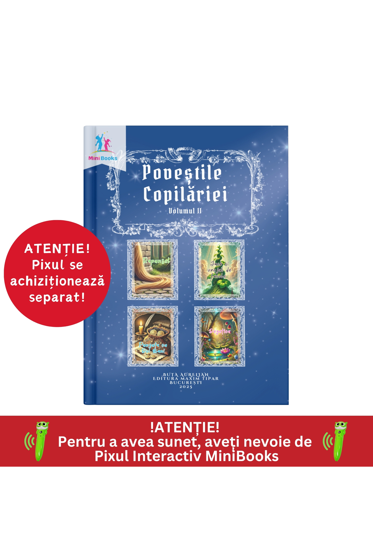 minibooks Carte interactiva cu sunete - Poveștile Copilăriei Volumul 2