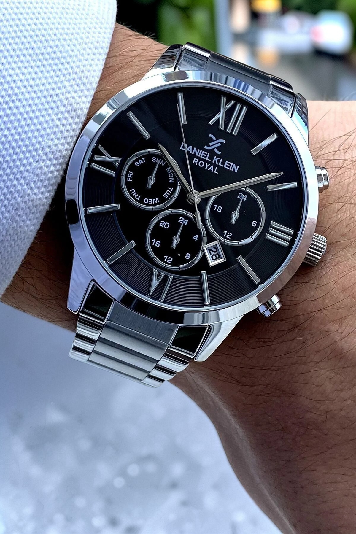 Daniel Klein  Yeni Sezon Özel Seri Çelik Gümüş Sevgiliye Sevgiler Günü Hediyesi Erkek Kol Saati Bileklik Hediyeli - Görsel 2