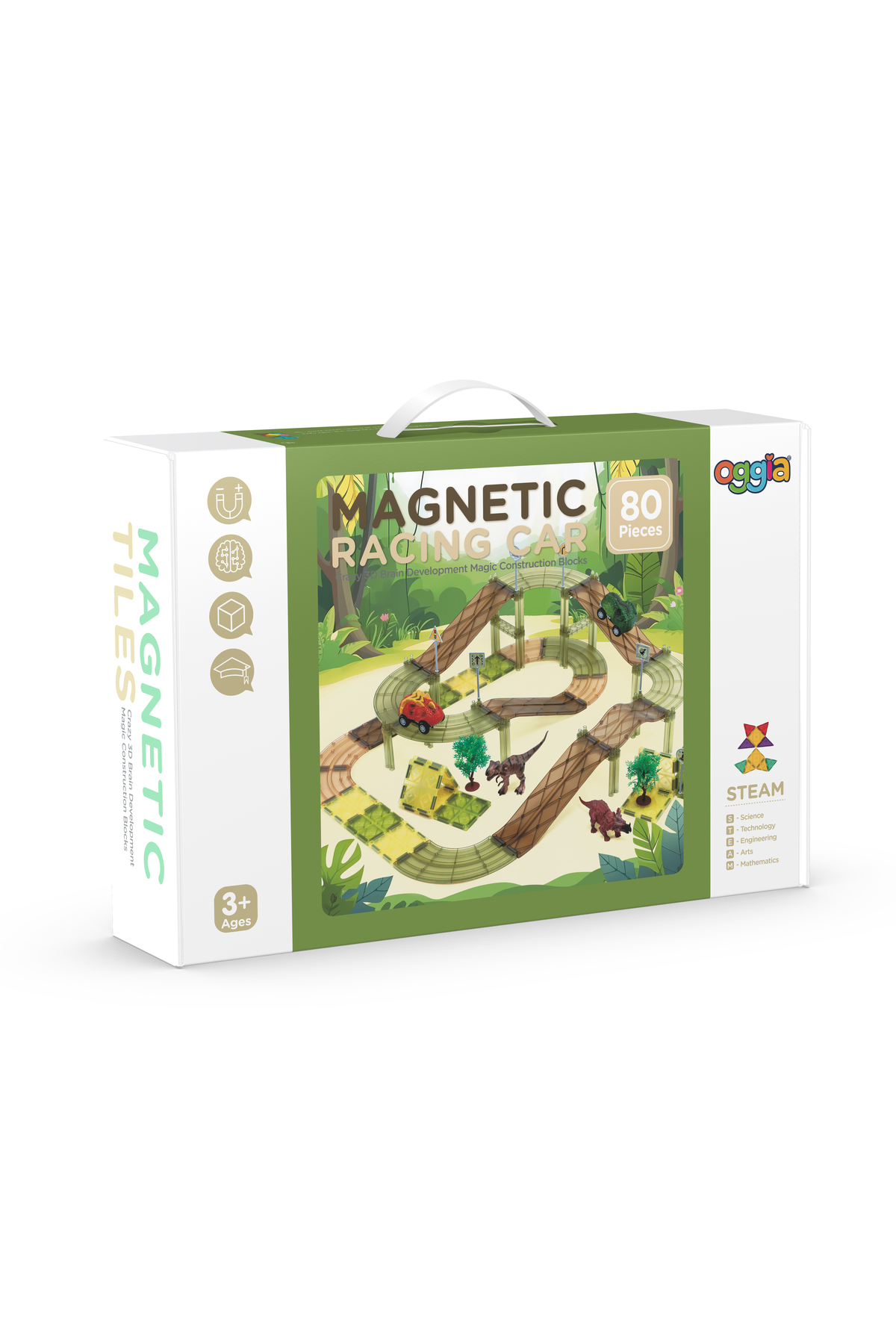 OGGİA 4’lü Manyetik Blok Seti Eğitici Oyuncak+35 Parça Hediye (58+64+80 ) Mega Avantaj Paket fotoğrafı 4 (önizleme)