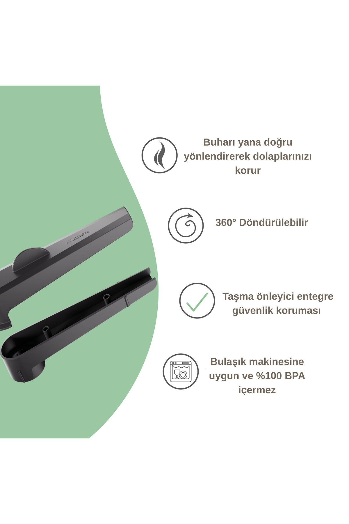 Naturalp Wundermix Mixtaste Thermomix Mutfak Robotu TM7 için Buhar yönlendirici aparat fotoğrafı 3 (önizleme)
