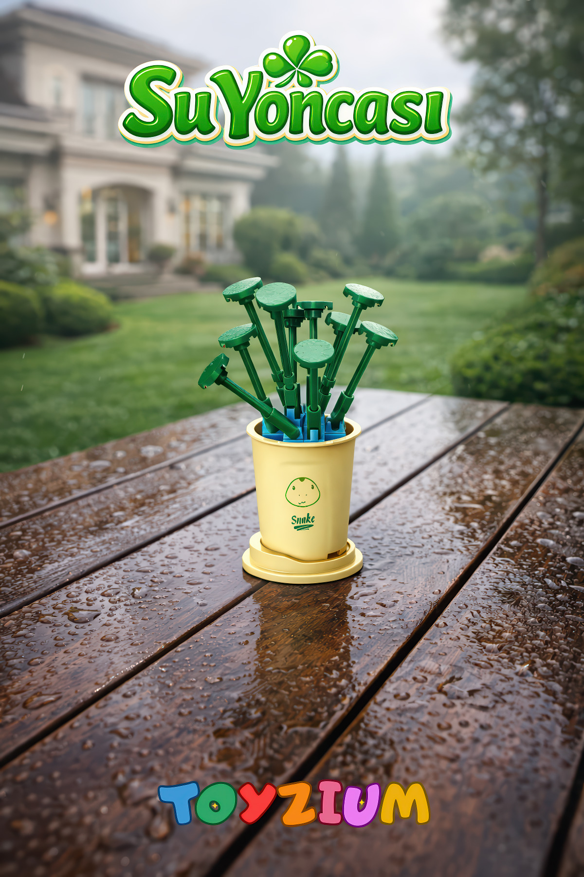 Shem Florist Su Yoncası Yapı Blok Çiçek Seti (62 Parça) - Hydrocotyle Vulgaris Plant Series fotoğrafı 2 (önizleme)