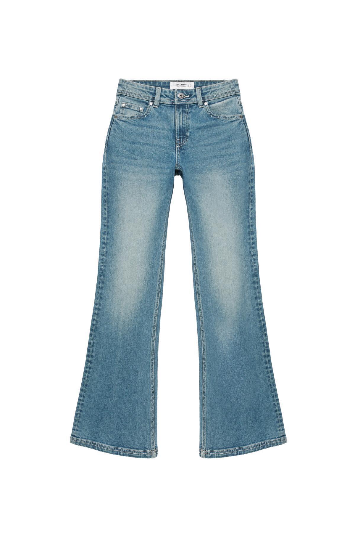 Pull & Bear  Bootcut düşük bel jean - Görsel 4