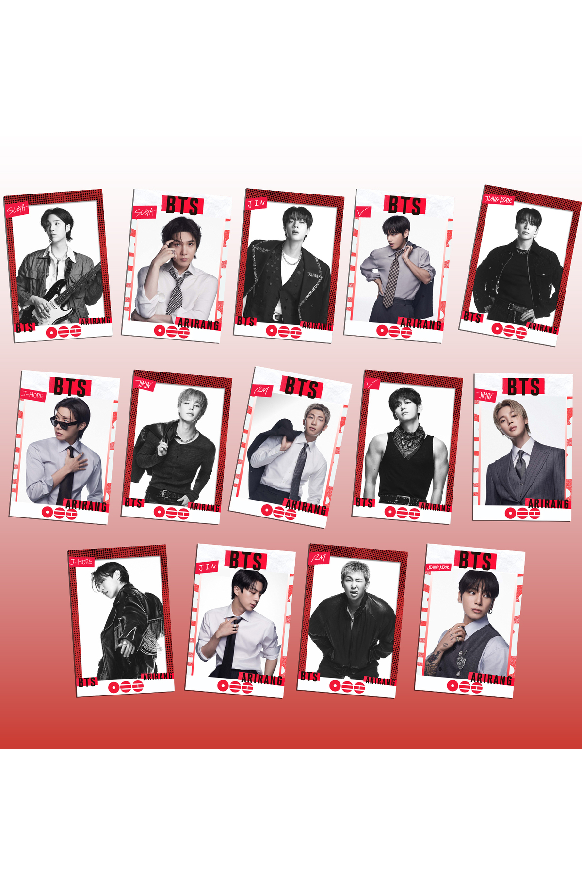 Güneş Kırtasiye BTS Arirang Kpop Fotokart Set 14 Adet kart
