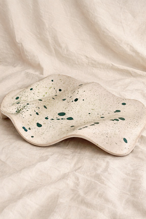 Handmade Seramik sunumluk/peynir tabağı