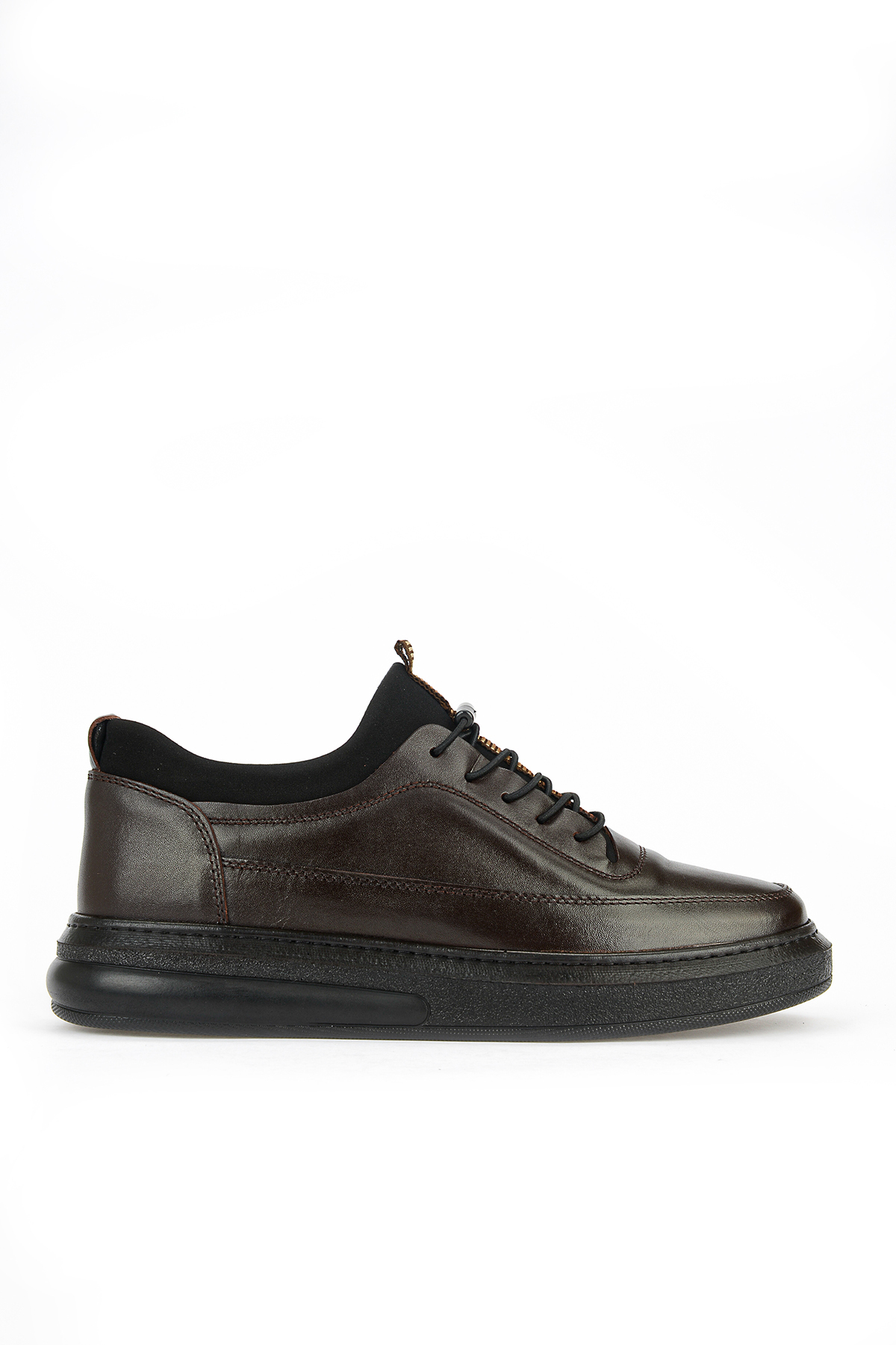 , Men's Genuine Leather Sneaker 161423Z88 Brown